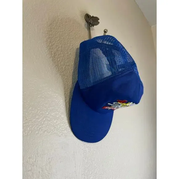 VTG New Era 100 Anniversary Dodger’s Blue Snap Back Trucker Baseball Hat Med-Lg - Picture 11 of 12